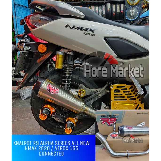 KNALPOT R9 ALPHA SERIES ALL NEW NMAX 2020 NEW AEROX 155 2021