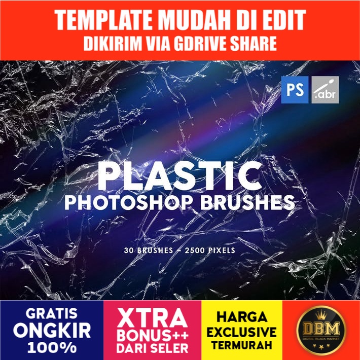 Plastic - Photoshop Stamp Brushes 01