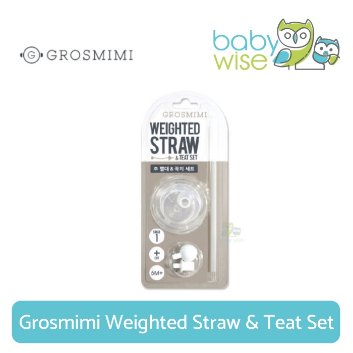 Grosmimi Weighted Straw &amp; Teat Set