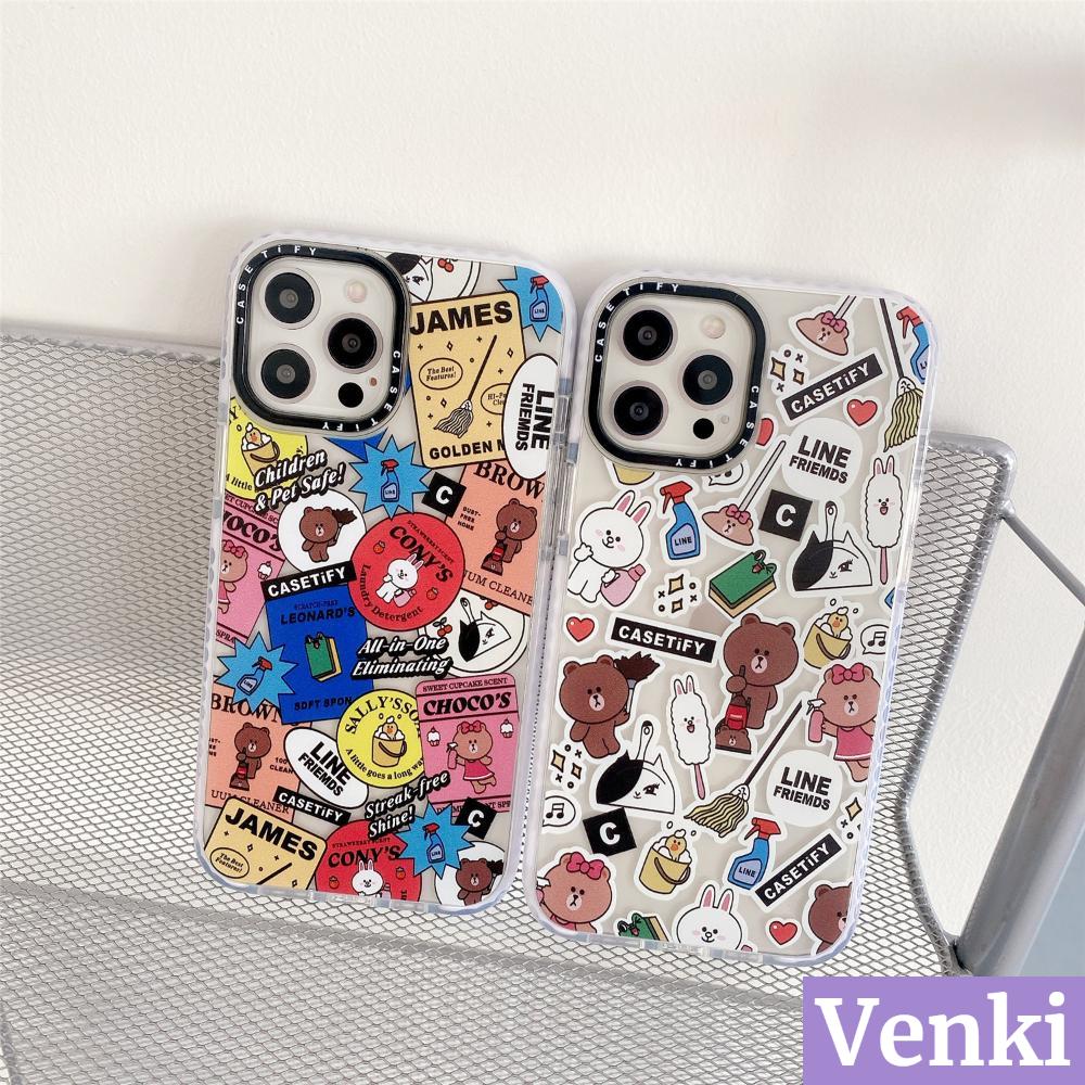 Venki - iPhone Case Silicone Soft Case Clear Case Shockproof Camera Frame Cute Cartoon For iPhone 12 Pro Max iPhone 11 iPhone 7 8 Plus 8plus 11 Xr 12 Pro MAX Max SE SE2020 iphone 7 XS 7plus mini