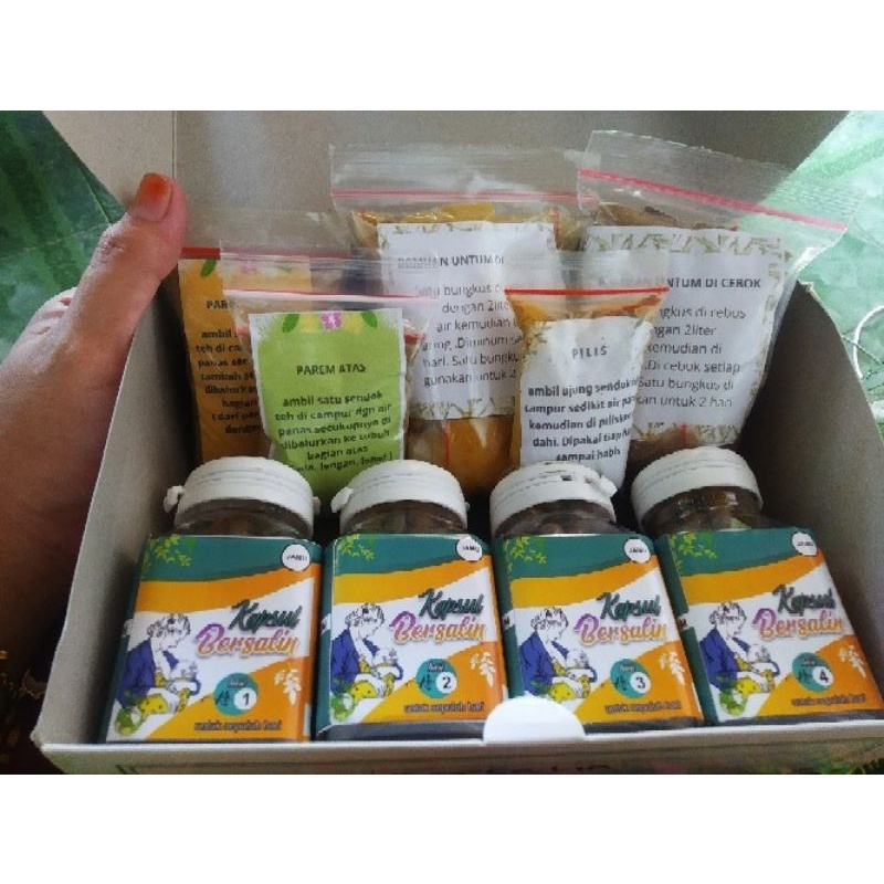 Jual Jamu Bersalin Kapsul Lengkap 40 Hari Asli Madura Shopee Indonesia