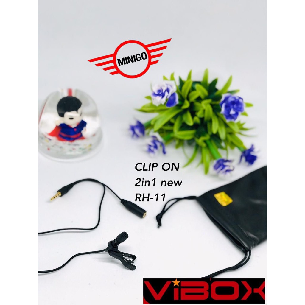 CLIP ON 2IN1 VIBOX ORIGINAL RH12 (CLIP ON AJA) RH11 +LOBANG AUX BUAT HANDSFREE