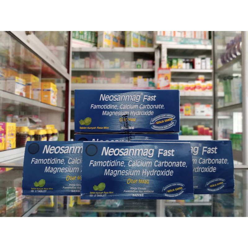 NEOSANMAG FAST 1 STRIP @2 TABLET | Obat Maag