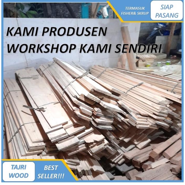 Rak Bunga Besi Kayu 3 Susun Minimalis Tempat Dekorasi Tanaman Rumah