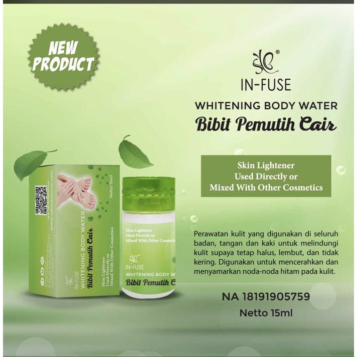 SYB Bibit Pemutih Lotion Scrub Body Wash Sabun Batang In-Fuse Whitening Bibit Cair (VH)
