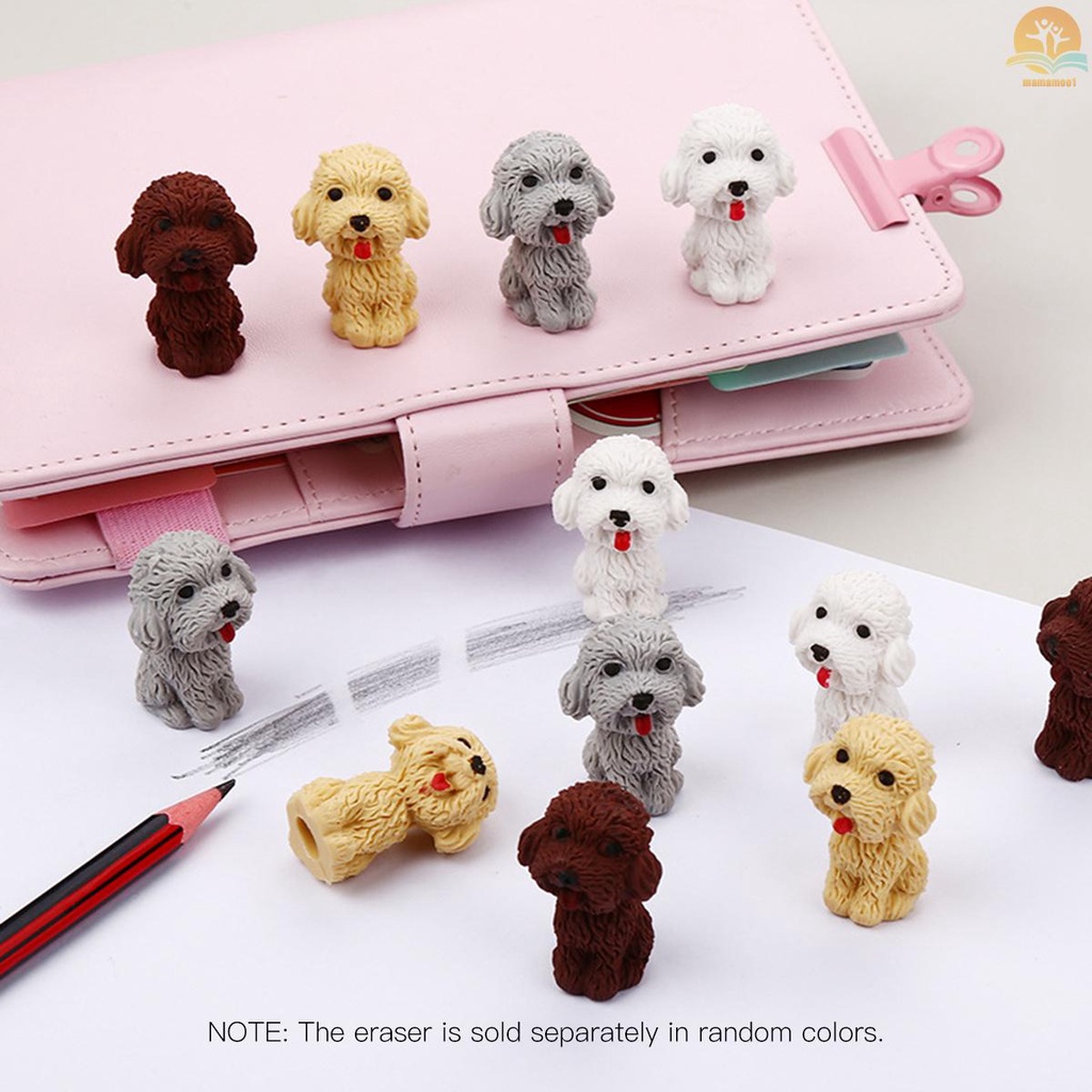 1pc Creative Kids Eraser Cartoon Animal Dog Eraser Random Color &amp; Individual Delivery for Kids Students School Office