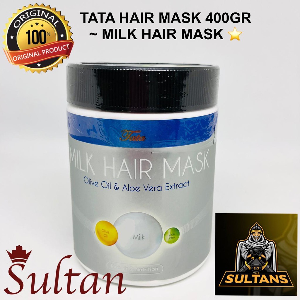 Tata Hair Mask Hair Spa Keratin Masker Rambut 400gr MILK HAIR MASK &amp; ROSE HAIR MASK