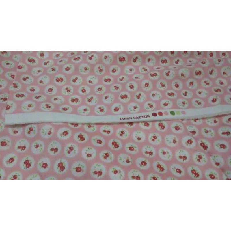 Kain katun jepang motif bunga