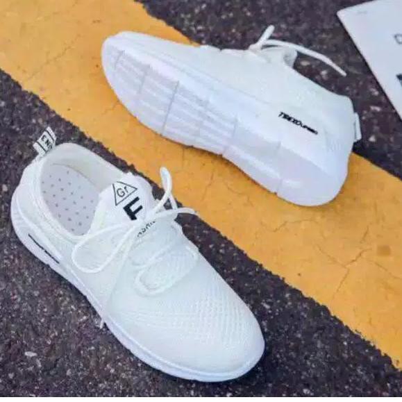 SHOPEE MALL Sepatu Wanita Sneakers SMILE F COD