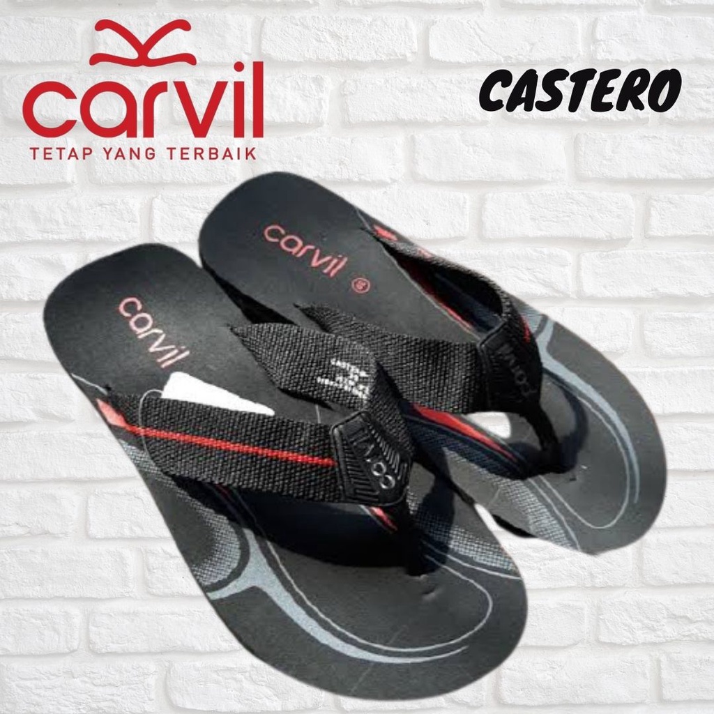 CARVIL CASTERO/Sandal Carvil jepit/sandal karet/sandal pria/sandal wanita/sandal termurah/sandal kas
