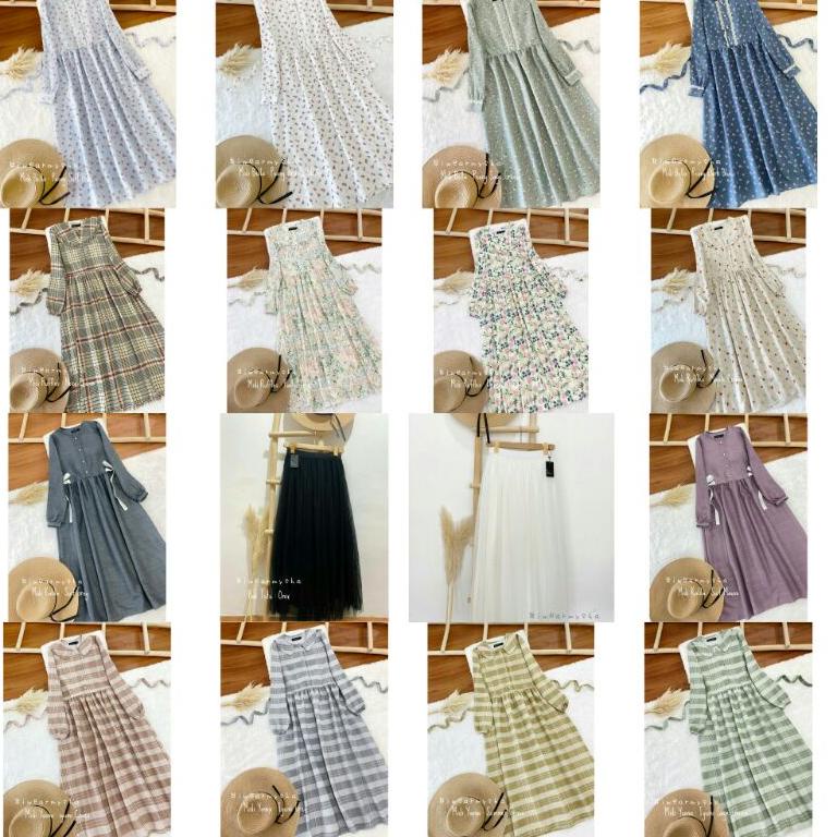 IWEARMYSHA - midi iwearmysha rok tutu broken white rok tutu black yoona iyumi grey iyumi choco iyumi