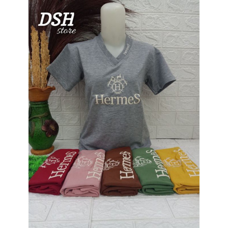 KAOS IMPORT KAOS MURAH TERBARU KERAH V KAOS PRETTY CUTE KAOS WANITA