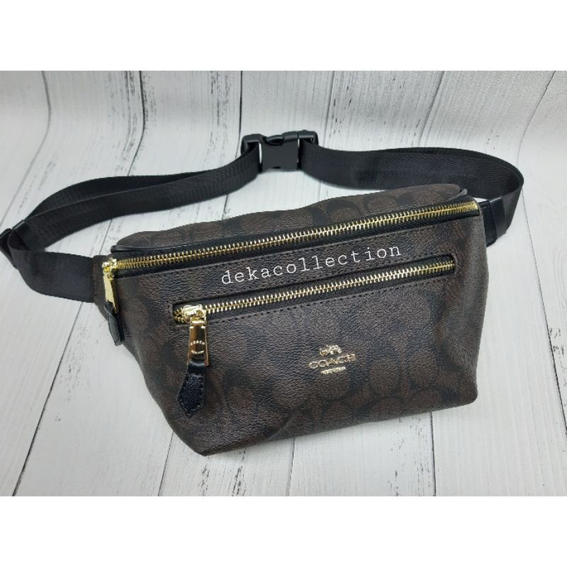 WAISTBAG KULIT COACH PRIA WANITA BUMBANG COACH TAS PINGGANG KULIT COACH PRIA WANITA