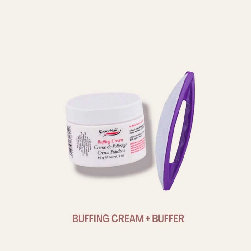 Buffing cream set termasuk buffer nail art untuk mengkilapkan kuku krim manicure original nailart