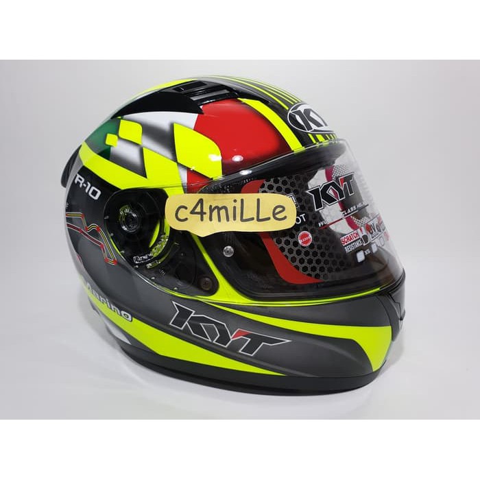HELM KYT R10 FLAT VISOR SAN MARINO CIRCUIT FULL FACE