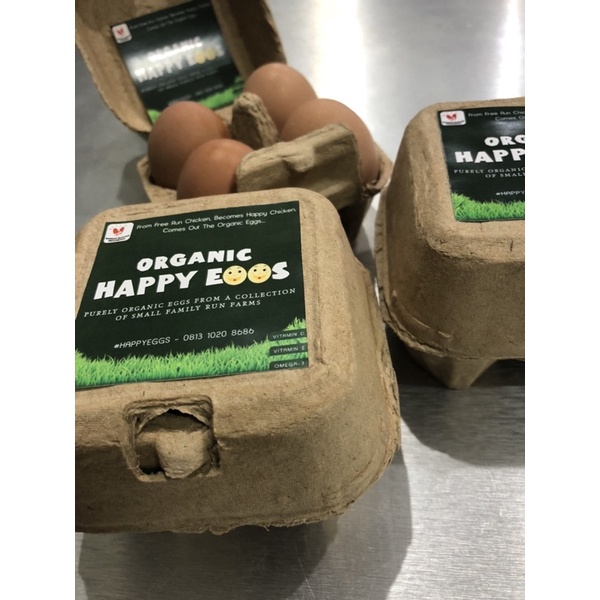 

Happy Eggs - Telur Ayam Organik 4 Butir