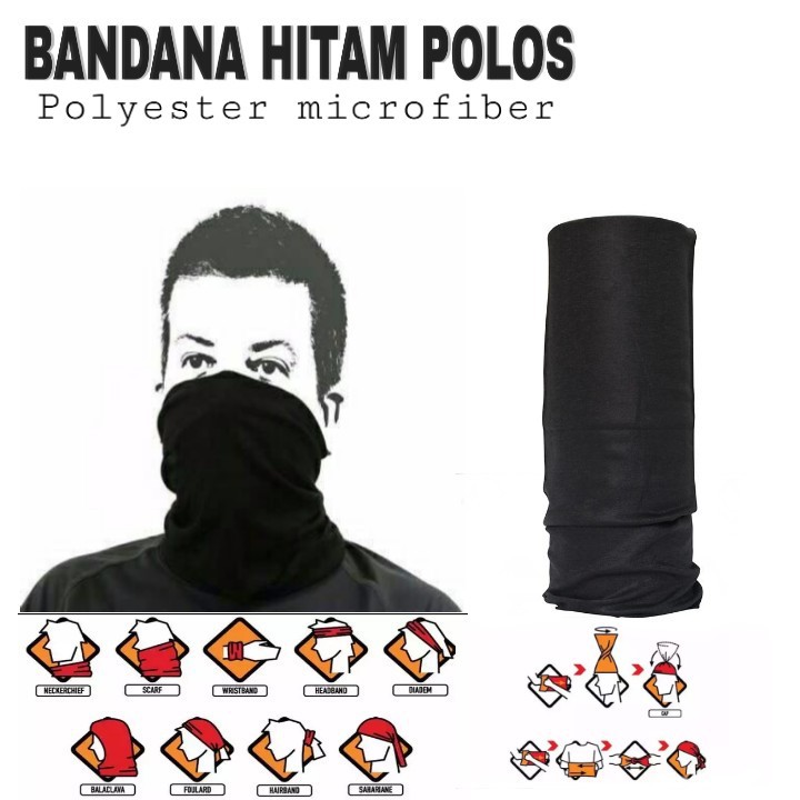 [COD]Bandana Multifungsi Elastis Tanpa Jahitan (Seamless) - Buff - Ruf Masker Motor Scarf Headwear