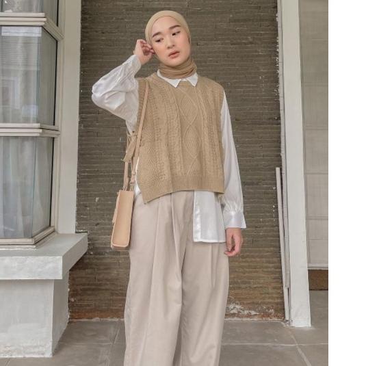 ◙ Vest ROMPI TAli Motif Sido CABLE I ROMPI RAJUT WANITA STORE09 MURAH ✫