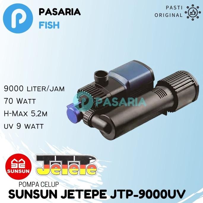 SUNSUN JETEPE JTP 9000 UV/JTP9000 UV/JTP9000UV Pompa Air Celup Kolam