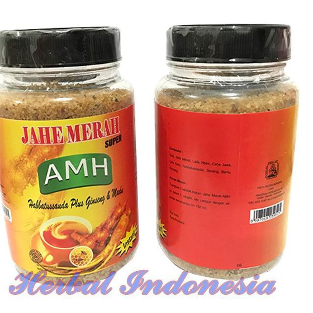 

QTP Jahe Merah Super AMH Kemasan TOPLES Isi 220 gram | Habbatussauda Plus Ginseng&Madu✵ (Harga Murah