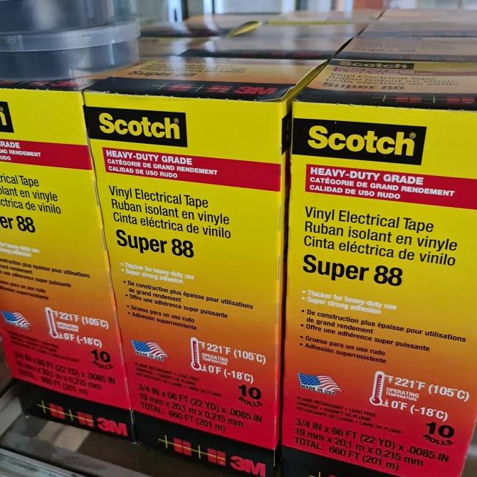 

3M Scotch Super 88 Vinyl Tape Hitam