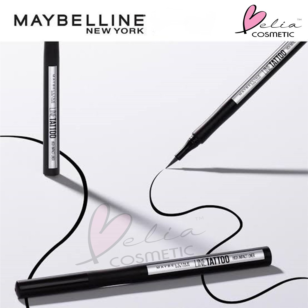 ❤ BELIA ❤ MAYBELLINE Eyeliner Tattoo High Impact | Eye Liner Spidol Hitam Pekat Tahan Lama