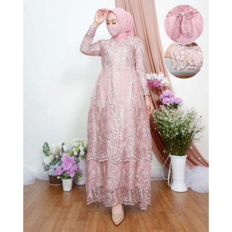 COD GAMIS KIRANIA/DRESS TILLE/GAMIS TULLE KEKINIAN