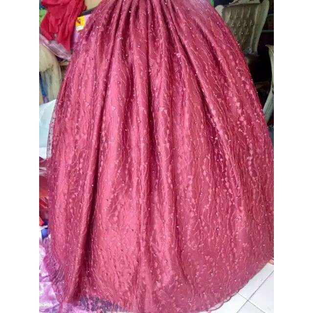 Rok Pengantin tile akar/  Rok Gaun/ Bawahan Pengantin