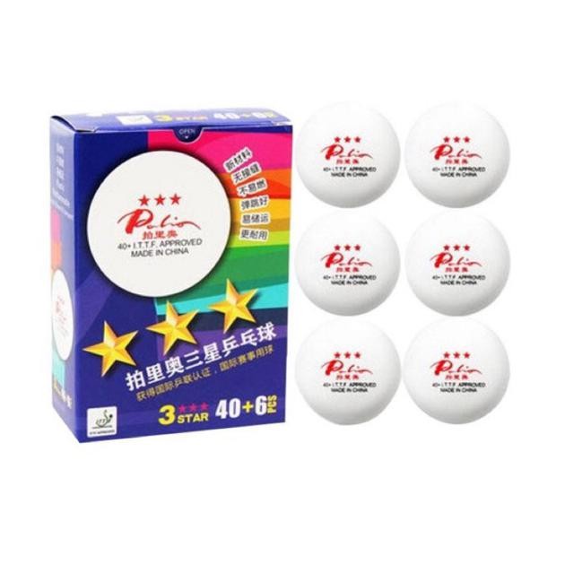 Baru Bola Tenis Meja Pingpong Palio 3 Star 40+ Tanpa Sambungan
