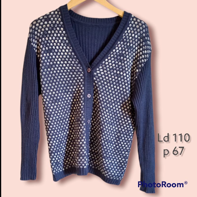 Cardigan outer atasan blazer jaket rajut jumbo
