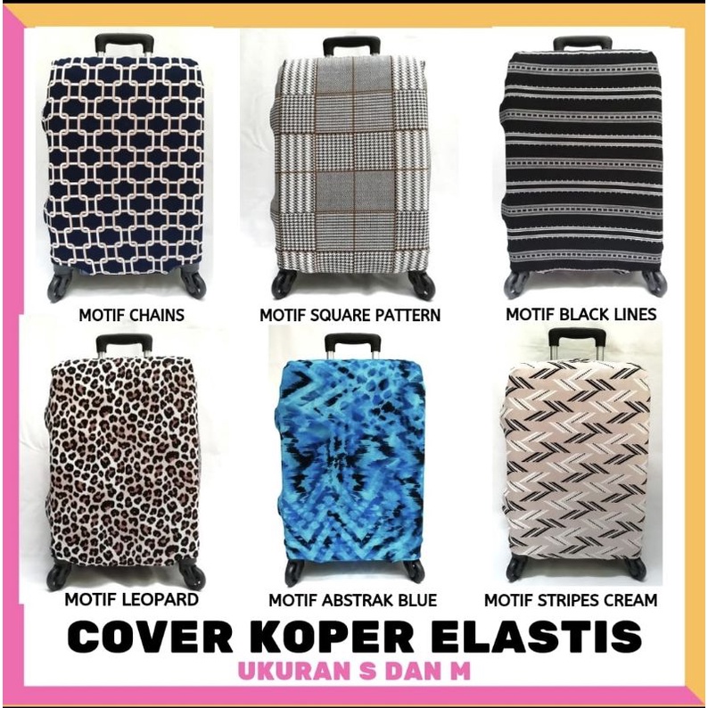 SARUNG KOPER ELASTIS MOTIF UKURAN 18, 20, 22, 24, 25, 26, 28, 29, 30 inch