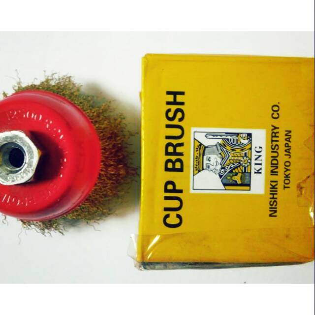 Sikat Kawat KING 3&quot; Cup Brush untuk Gerinda / Sikat Mangkok/Sikat Kawat Roda / Sikat kawat logam besi/ Gerinda Cup Brush / Sikat kawat Mangkok