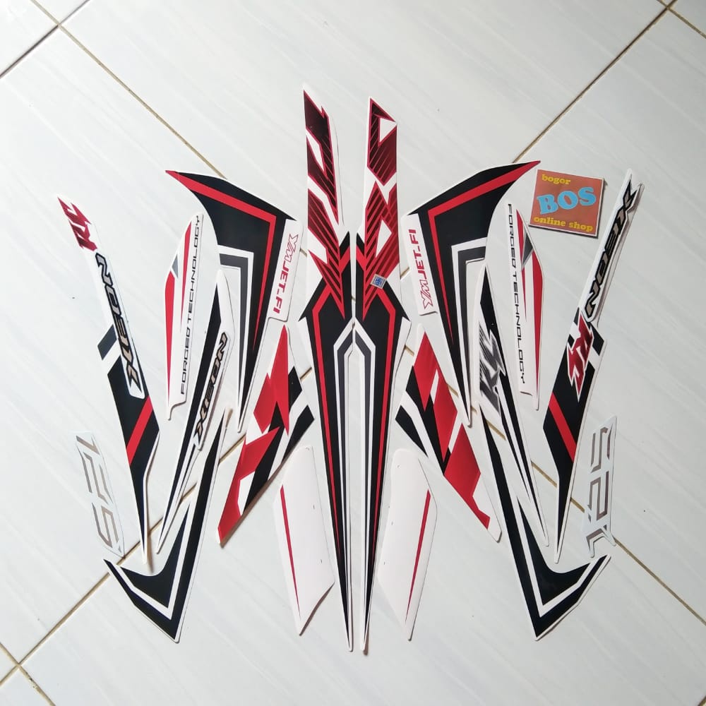 Stiker Motor Yamaha Xeon RC 125 2014 Putih