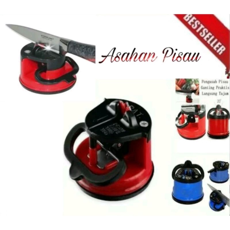 

Asahan Pisau Gunting With Suction Pad Knife Sharpener Kleva