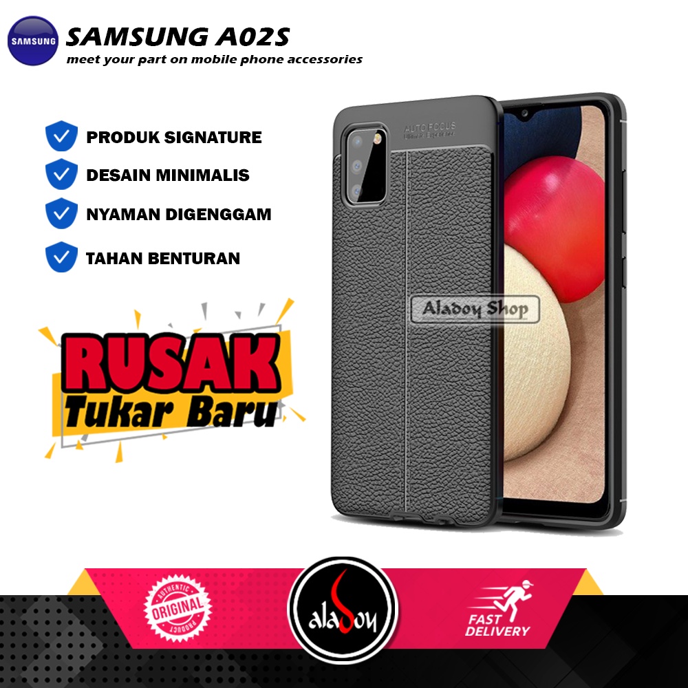 Case SAMSUNG A02S Ultra Slim Auto Focus Leather Premium Softcase