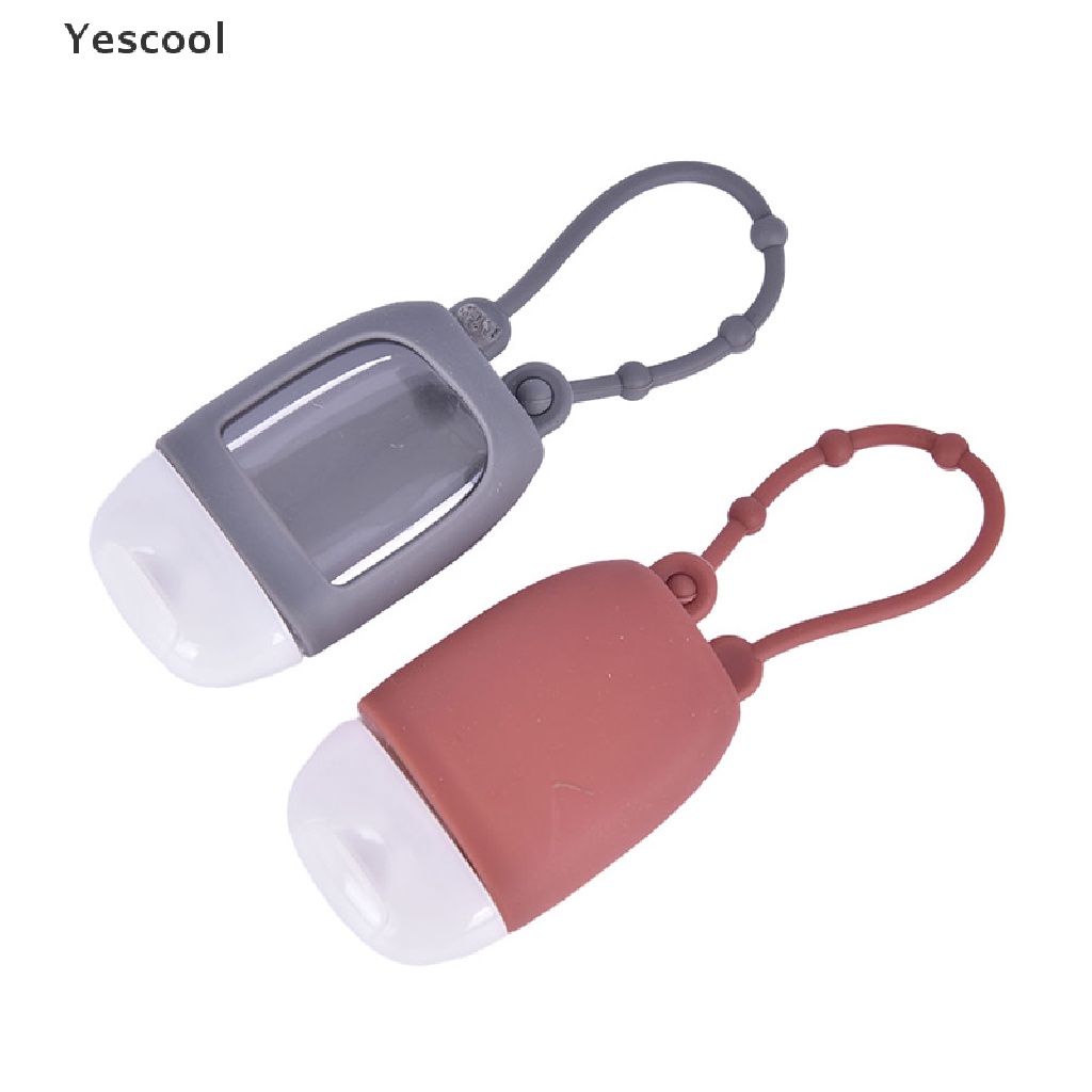 Yescool 1pc Botol Hand Sanitizer / Parfum Portable Bahan Silikon Untuk Travel