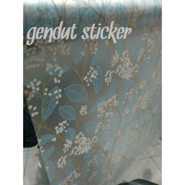 

Sticker stiker kaca motif daun baru