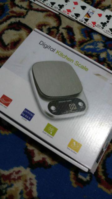 Timbangan Dapur Digital Kitchen Scale 10kg 1g Taffware Digipounds