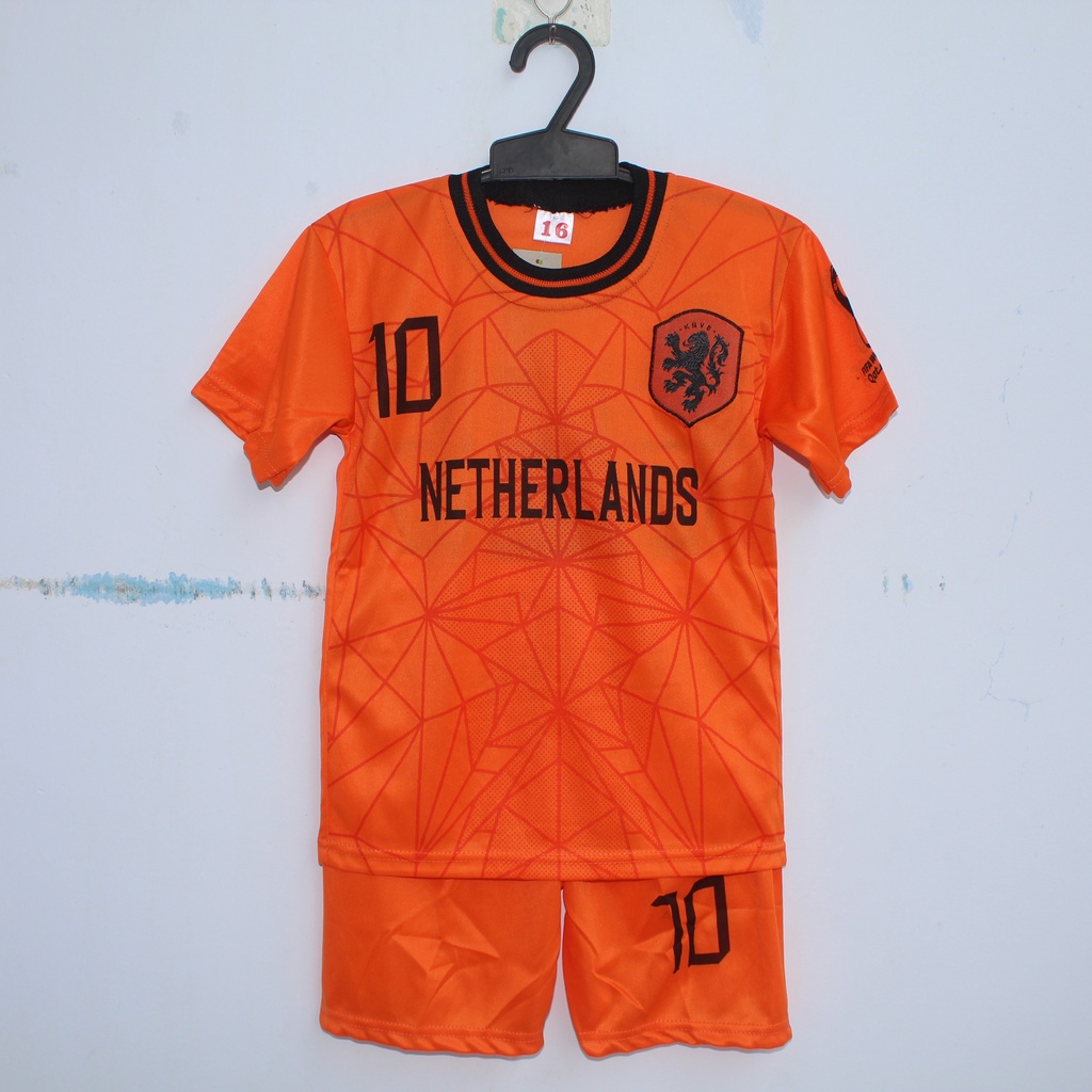 Setelan baju bola anak murah/baju juventos/BAJU BOLA NEDERLAD SETELAN BAJU BOLA BELANDA