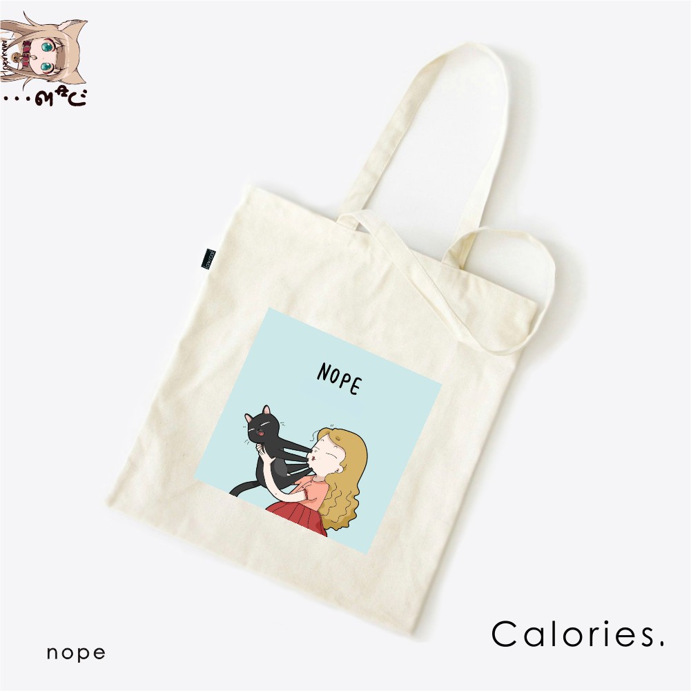 Totebag kucing Cat lovers yellow Cat , black Cat lucu gemas sekali  #TOCG