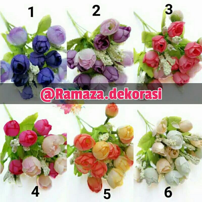 BUNGA TULIP KUNCUP ARTIFICIAL/ DEKORASI/ BUNGA DEKORASI LAMARAN/ BUNGA PLASTIK