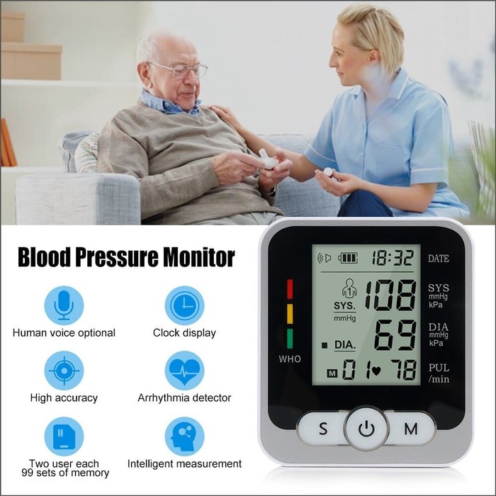 Tensimeter Digital Pergelangan Tangan RAK189 Wrist Blood Pressure Monitor Tekanan Darah