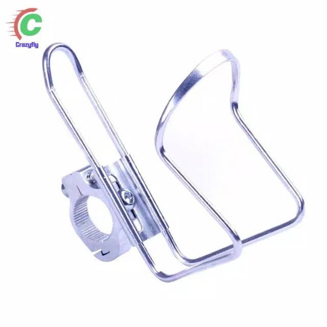 Breket bracket rak holder botol minum sepeda dan motor bahan alumunium aloy anti karat