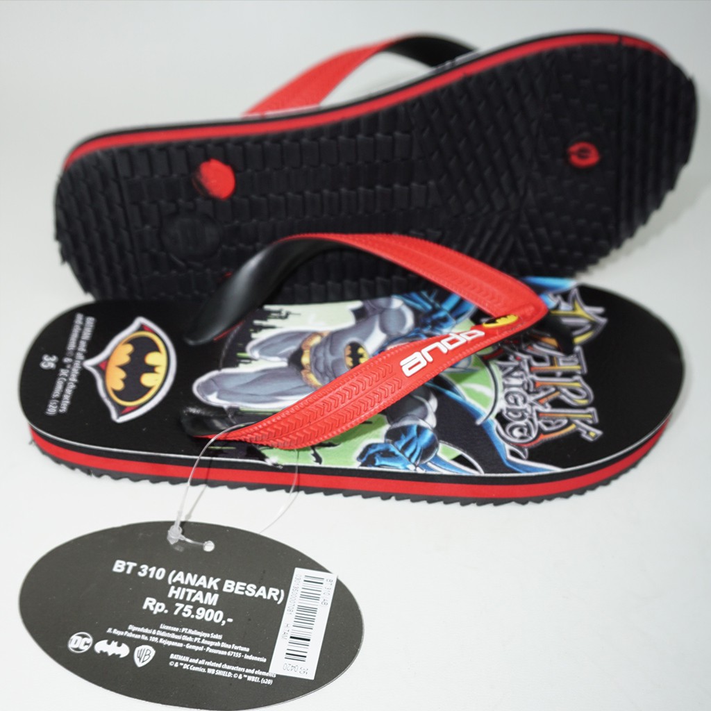 Sandal Jepit Anak Ando Batman BT310 Hitam