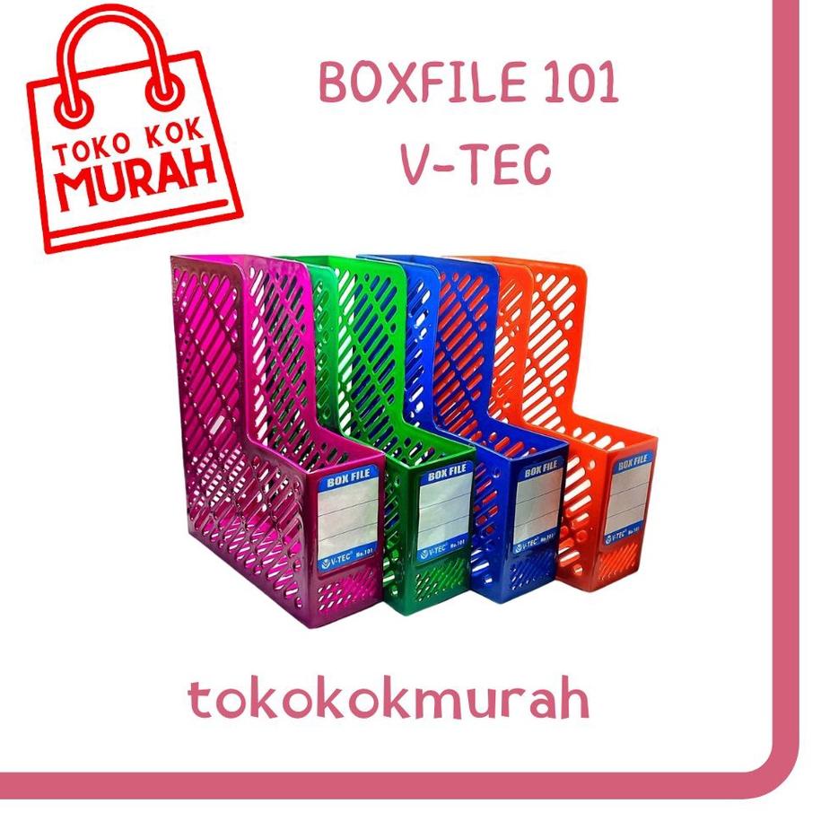 

【⚡TAR】 V-TEC / BIG BOX FILE FOLIO 102 101 PLASTIK WARNA termurah se indonesia