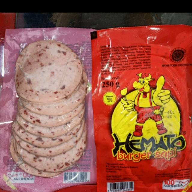 

Hemato Burger 250g isi 10 pcs
