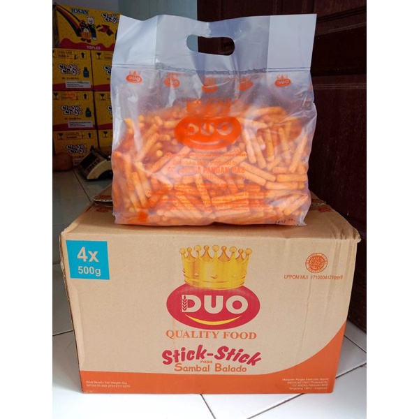 Duo stik balado/ Duo stik coklat/ Duo pillow keju kemasan 500gr