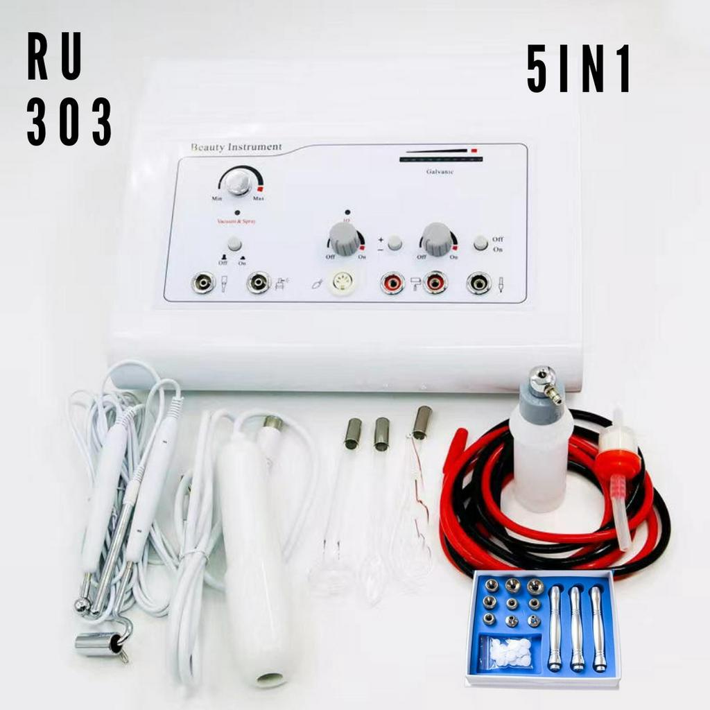 alat Ru 303 facial 5in1 dermabrasi hf galvanic vacum dll