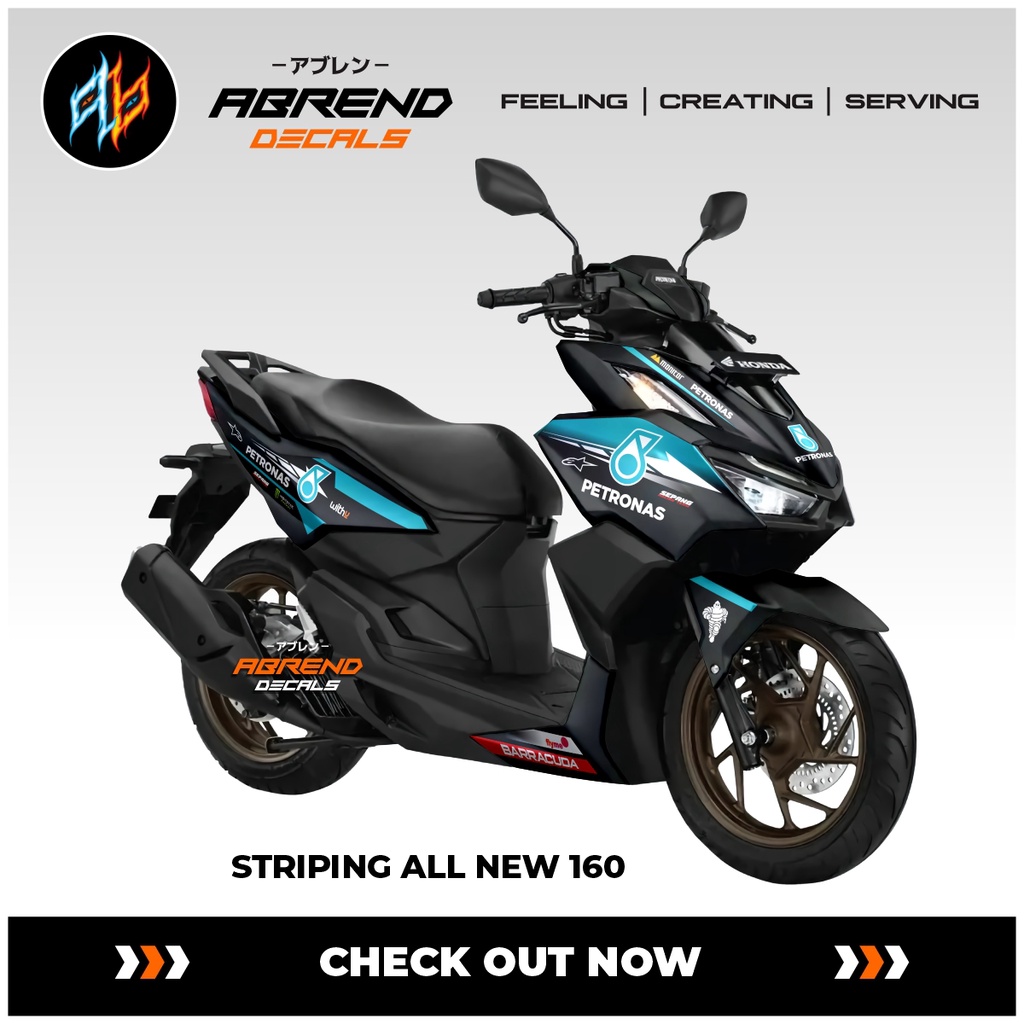 Striping Vario 160 Petronas / Stiker Motor All New Vario / Honda / Stock Decal