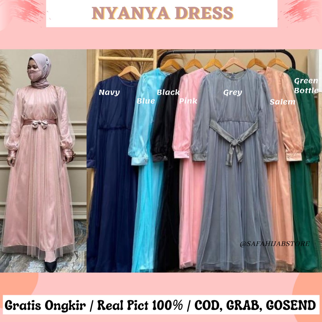 NYANYA DRESS / DRESS LEBARAN / DRESS TILLE